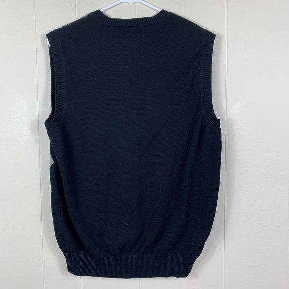 Club Room Black and Gray Argyle Vest - Picture 5 of 5